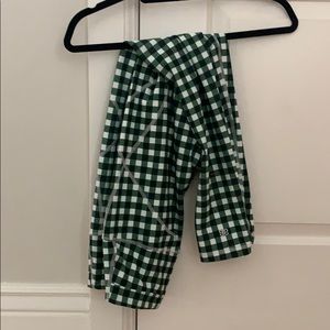Albion fit green gingham leggings